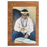 VINTAGE "UNUSED" POSTCARD-"NATIVE AMERICAN"
