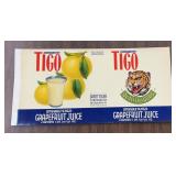 (10 COUNT) VINTAGE CAN LABEL-"TIGO"