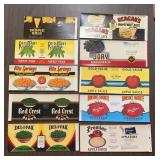 (10)VINTAGE CAN LABELS-ASSORTED/"1930-1950"