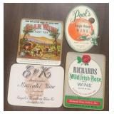 (4)VINTAGE "WINE BOTTLE" LABELS-"1940-1950"