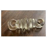 VINATGE GLASS INSULATOR-CHECK OUT THE PIC