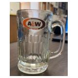 "A&W" GLASS MUG-CHECK OUT THE PIC