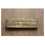 LAPEL BADGE-"1983 IDNAIAN REPUBLICAN CONVENTION"