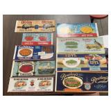 (9)VINTAGE LABELS-"1918-1930