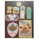 (8)VINTAGE "PHARMACY" LABELS="1885-1925"