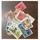 (16)VINTAGE U.S. POSTAGE STAMPS-"1892-1992"