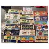 (19)VINTAGE "CAN" LABELS-"1918-1960
