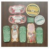 (10)VINTAGE "PHARMACY" LABELS="1915-1930"