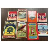 (8)VINTAGE BOX LABELS-CHECK OUT THE PIC