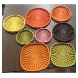 (8)"TUPPERWARE" LIDS-ASSORTED
