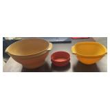 (3)"TUPPERWARE" BOWLS-ASSORTED
