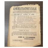 VINTAGE PAPER-"ADMINISTRATOR
