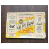 (5 COUNT) VINTAGE BOTTLE LABEL-"OLD 1889 BRAND"