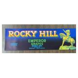 (5 COUNT) VINTAGE CRATE LABEL-"ROCKY HILL"