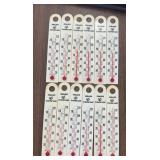 (12 COUNT)"PHILLIPS CLOVER LEAF DAIRY THERMOMETERS