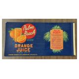 (6 COUNT) VINTAGE CAN LABEL-"PALM BEACH"