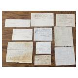(10)VINTAGE PAPER ITEMS-"1860