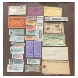 (26_"OLD"TICKET STUBS & RELATED ITEMS-ASSORTED