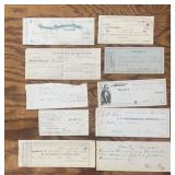 (10)"VINTAGE PAPER ITEMS-"1870