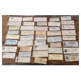 (42)"OLD" BANK CANCELLED CHECKS-"1874-1942"