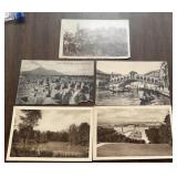 (5)VINTAGE "REAL PHOTO" POSTCARDS-"EUROPE~1920"