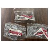 (3 BAGS) WOODEN "GOLF" TEES W/ADVERTISING