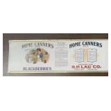 VINTAGE "LARGE" CAN LABEL-"HOME CANNERS"