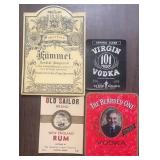 (4)VINTAGE "WINE BOTTLE" LABELS-"1906-1940"