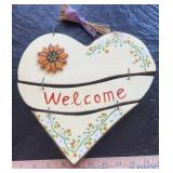 HOME/GARDEN DECOR-"WELCOME"/"TWO~SIDED"