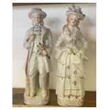 COLLECTIBLE FIGURES-"GENTLEMAN & LADY"