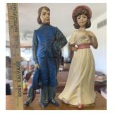 COLLECTIBLE FIGURES-"GENTLEMAN & LADY"