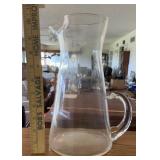 "MID~CENTURY" GLASS PITCHER-"CLEAR"