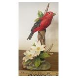 COLLECTIBLE-"BIRD"/"SCARLET TANAGER W/DOGWOOD"