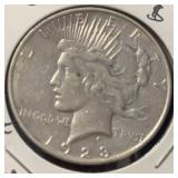 1923 PEACE SILVER DOLLAR (90% SILVER) *ASW  .7235*