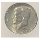 "1965" KENNEDY HALF DOLLAR (40% SILVER)