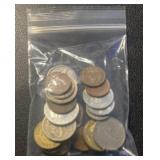 (BAG) "WORLD" COINS-ASSORTED
