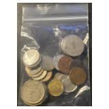 (BAG) "WORLD" COINS-ASSORTED