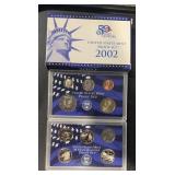 2002-S (10-PIECE) PROOF SET *5 QUARTERS-1 SBA*