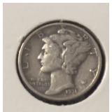 1931-P MERCURY DIME (90% SILVER) (VG)