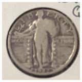 1927 STANDING LIBERTY QUARTER (90% SILVER) (GOOD)