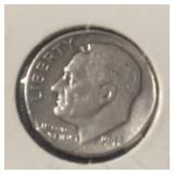 1946 ROOSEVELT DIME (90% SILVER) (VG)