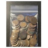 (BAG OF 50) LINCOLN WHEAT BACK CENTS-ASSORTED