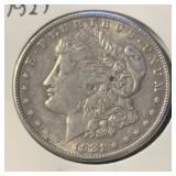 "1921" MORGAN DOLLAR (90% SILVER)
