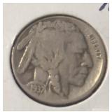 1937-D  BUFFALO NICKEL (GOOD)