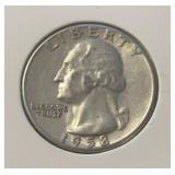 "1958" WASHINGTON QUARTER (90% SILVER)