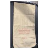 "INDIANAPOLIS NATIONAL BANK" CANVAS BAG-"OBSOLETE"