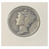 "1944-D" MERCURY DIME (90% SILVER)