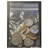 (BAG) "WORLD" COINS-ASSORTED