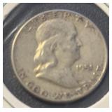 "1951" FRANKLIN HALF DOLLAR (90% SILVER)