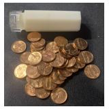 (PART ROLL/43) 1964 LINCOLN CENTS ***RED BU***